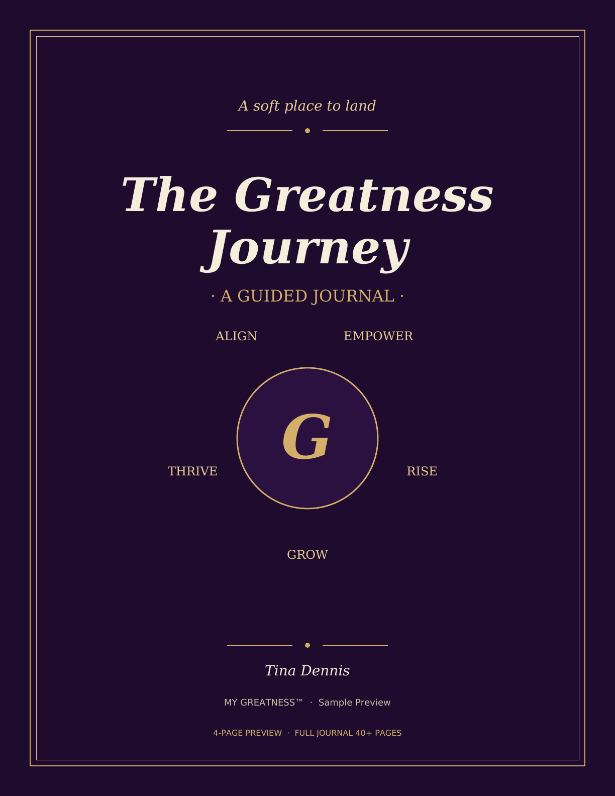 Cover · The Greatness Journey